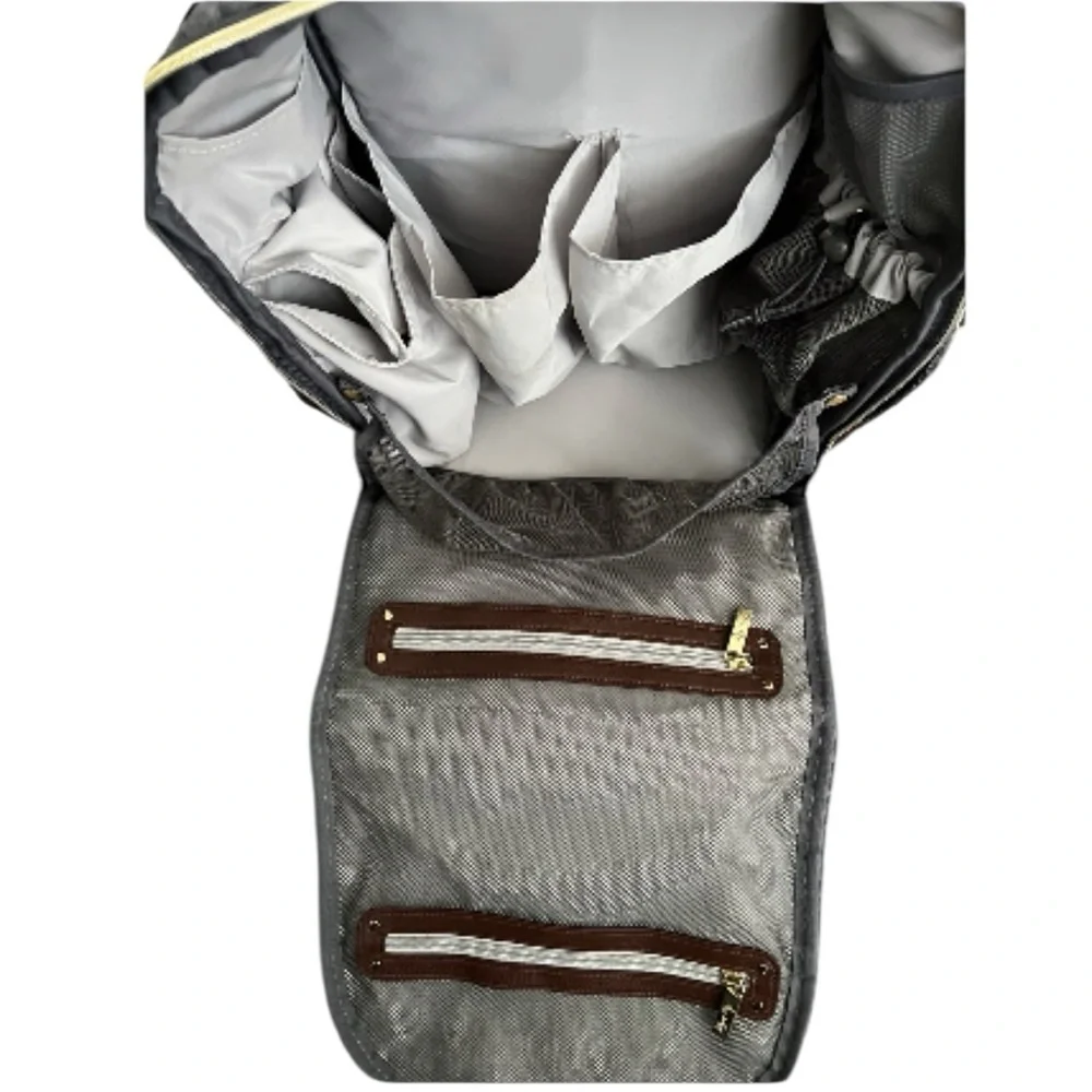 ITZY RITZY Heather Grey Boss Backpack Diaper Bag